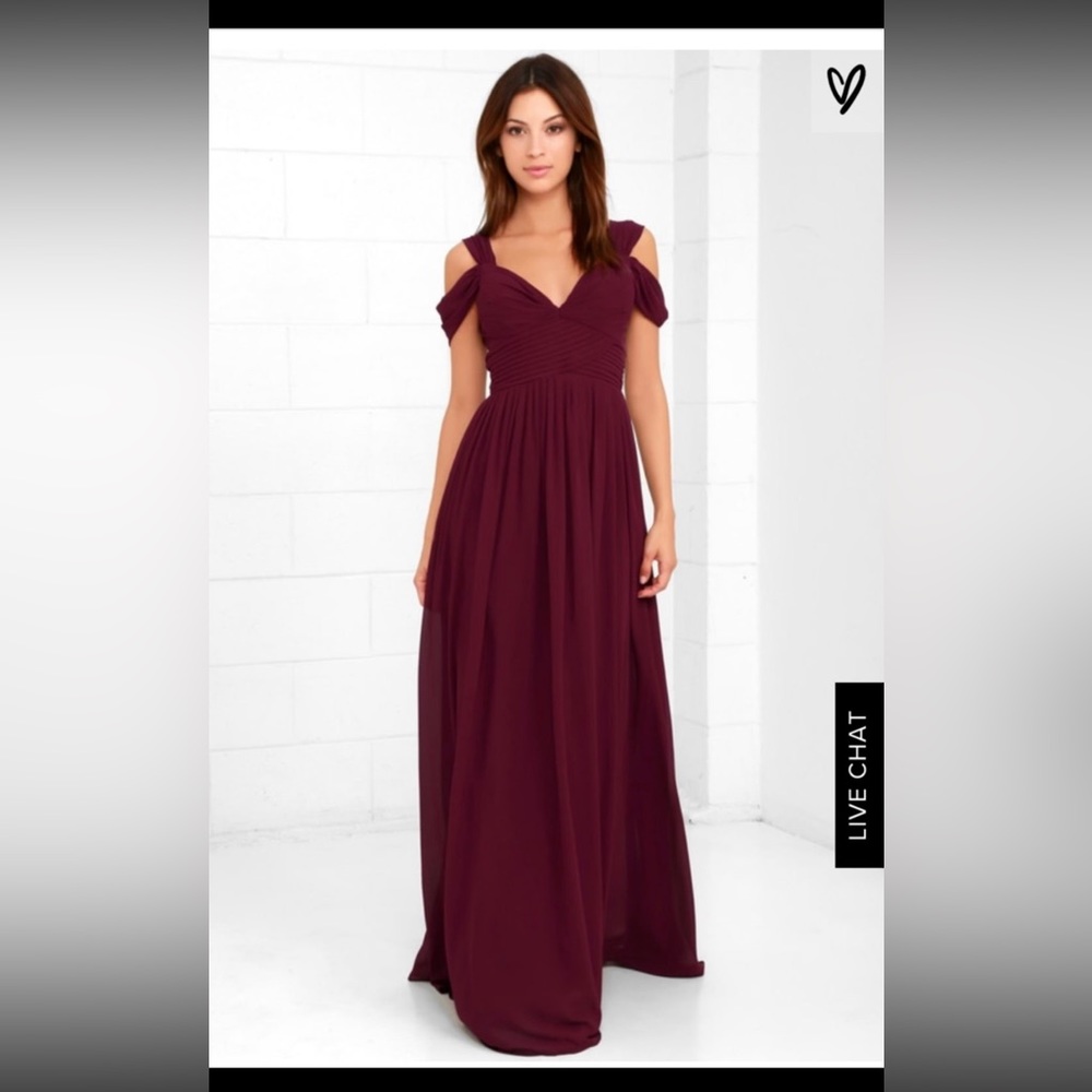 Lulus Make Me Move Burgundy Maxi Dress